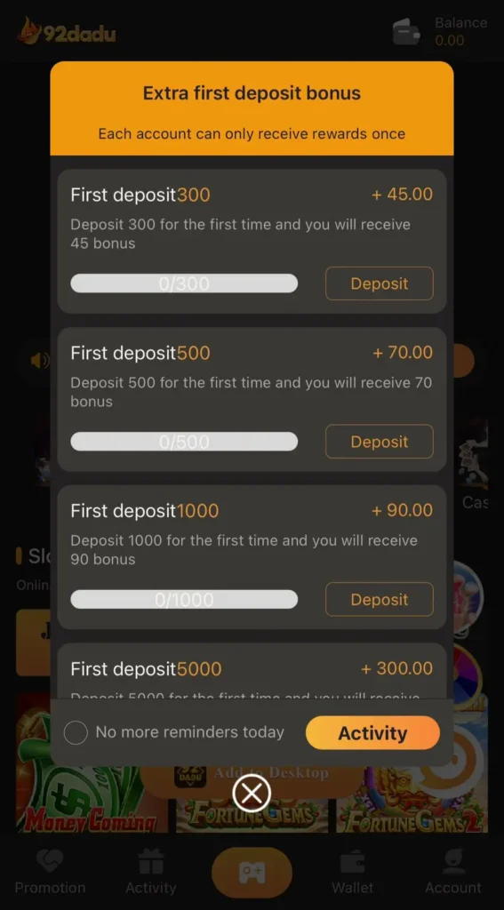 92dadu game registration