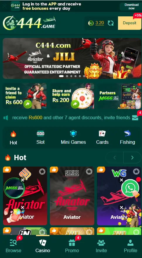 c44 game main interface